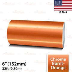 6″ Vinyl Pinstriping Pin Stripe Styling Tape Sticker 152mm CHROME BURNT-ORANGE