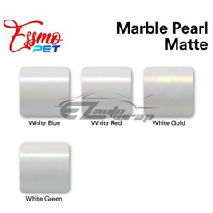 PET Marble Pearl Matte White Gold Car Vehicle Vinyl Wrap Decal Sheet Sticker