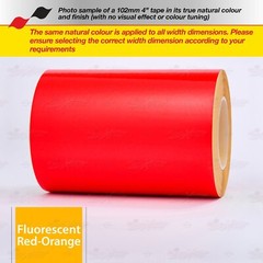 4″ Roll Vinyl Pinstriping Pin Stripe Tape Sticker 102mm FLUORESCENT RED-ORANGE