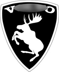 NEW Prancing Moose VOLVO Traditional Vinyl Decal – CUSTOM COLOR, SIZE & BACKING!