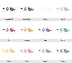 Salt Life Vinyl Decal | Premium Waterproof Car Boat Truck Window Laptop Sticker