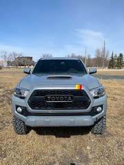 Tacoma Upper Grille 3 Racing Stripe Decals TRD Universal Grille Racing Stripes