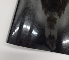 High Gloss Black Metallic Vinyl Car Auto Wrap Film Sticker Decal Sheet Roll