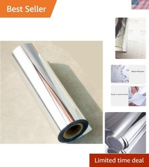 12”X78”Chrome Mirror Silver Vinyl Wrap Sticker Decal Film Sheet,Self-Adhesive