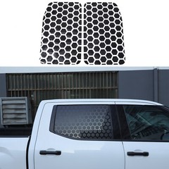 Honeycomb Rear Side Door Window Vinyls Decal Fits Toyota Tundra 2022-2026