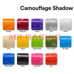 Camouflage Shadow Orange Camo Pattern Car Vinyl Wrap Decal Sticker Sheet Film
