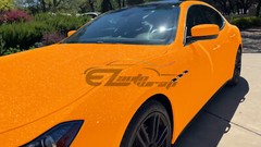 Matte Glitter Orange Frosted Sparkle Sticker Decal Sheet Car Vinyl Wrap Film