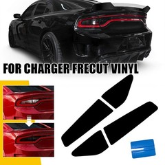 Smoked Tail Light Film Trim for Dodge Charger 2015-2022 Tint Vinyl 4pcs VLT-20%