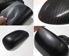 12″ x 60″ Premium 4D Gloss Black Carbon Fiber Vinyl Wrap Bubble Free Air Release