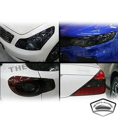 12”x78” Gloss Dark Black Smoke Headlight Taillight Fog Light Tint Film Vinyl