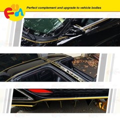 GLOSS BLACK PIN STRIPE Car Model Streamline Adhesive TAPE Decal Vinyl Sticker