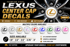 x4 center cap decals fit for your lexus All Models