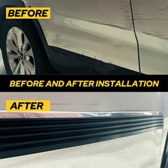 Black & Chrome Body Side Molding for 88 98 Chevy GMC Tahoe Yukon Blazer Suburban
