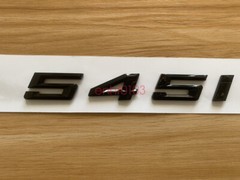 Gloss Black 3D ABS Letters Trunk 545i Emblem Rear Badge for BMW 2017-2022 545i