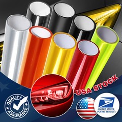 8 Colors Gloss Dark Black Smoke Headlight Taillight Fog Light Tint Film Vinyl