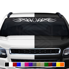 101-01 HORSESHOE Windshield Decal Window Sticker Vinyl Graphic Design Trailer