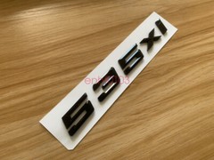 Gloss Black 3D ABS Letters Trunk 535xi Emblem Rear Badge for BMW 2017-2022 535xi