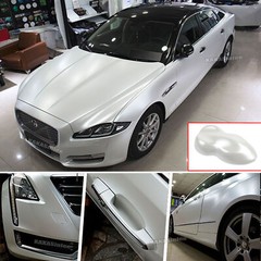 Full Car Wrap White Rainbow Mirror Satin Chrome Pearl Glossy Vinyl Sticker CFUS
