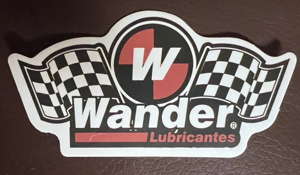 Wander Lubricants Racing Team Sticker *Matte*. Size: 3”X 1.75”. Free Ship W/Trac