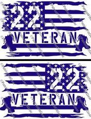 Veteran 22,PTSD The War Within,Support Our Troops,Military,Custom Vinyl Decals