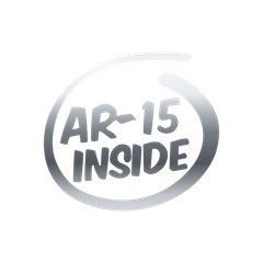 AR-15 Inside 2A AR 15 Gun Rights Rifle Decal Sticker Gun Ammo Tactical Car