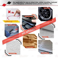 DARK GRAY 2″ 50mm Roll PIN STRIPE Car Striping Line TAPE Decal Vinyl Sticker