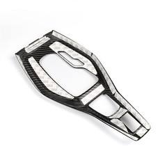 Bright Hard Carbon Fiber Car Console Shifter Panel Cover for Camaro 2016-2023