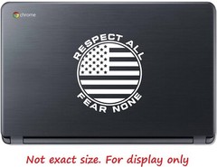 Respect All Fear None Circular American Flag Decal Sticker Vinyl Graphics
