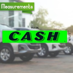 12-Pack Green Vinyl Car Lot Advertising Stickers for Dealerships