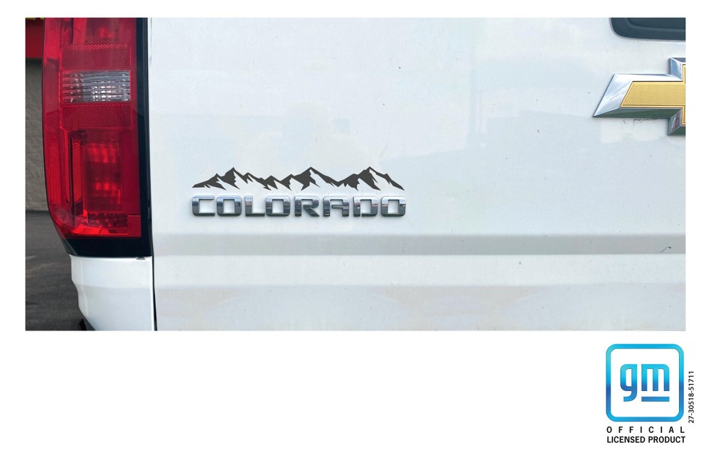 2015 16 17 18 19 20 Chevy Colorado Mountain Range Emblem Enhancement Decals x3