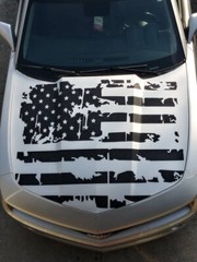 American Flag Vinyl Decal Graphics – Hood Roof Side for Truck Car SUV RV Trailer