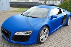 Matte Flat Metallic Blue Vinyl Car Wrap Sticker Decal Bubble Free Adhesive Film