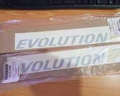 MITSUBISHI Genuine LANCER EVO5 CP9A EVOLUTION V Side Door Decal Silver Yellow x2