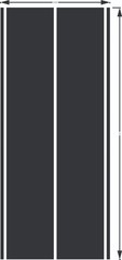 2 Racing Hash Fender Stripe Vinyl Decals Stickers 1 Pair Universal Fit