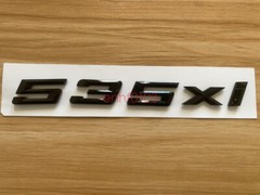 Gloss Black 3D ABS Letters Trunk 535xi Emblem Rear Badge for BMW 2017-2022 535xi