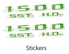 1500 SST H.O. Hood Emblem Overlay Decals for 2025 Ram 1500 Limited & Tungsten