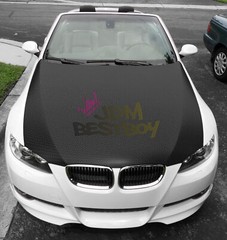 ESSMO PET 3K Ceramic Like Real Carbon Fiber Matte Black Silver Vinyl Wrap Decal