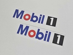 MOBIL 1 RACING OIL GAS RACING DECAL WINDOW CAR LAPTOP STICKER MADE IN USA