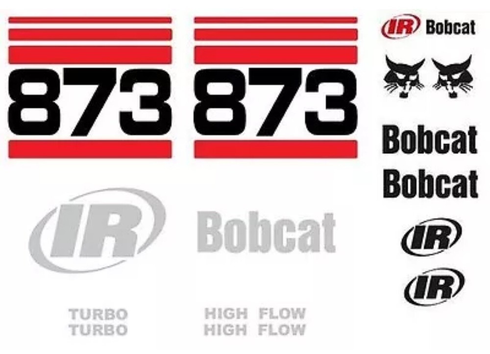 (ORIGINAL LOOK) BOBCAT 873 NEW FULL DECALS STICKER SET KIT BN23.