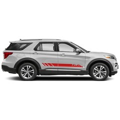 Mountains side stripes graphics decals compatible with Ford Explorer