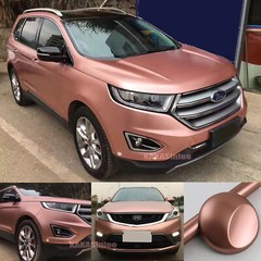 Full Car Truck Wrap Pearl Metal Satin Chrome Vinyl Sticker Rose Gold Stretch US