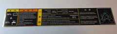 Radiator Support VECI Emissions Belt Decal For 2001-2002 Lightning F150 5.4L SC