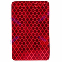 Amber/Red 2×3″ Rectangle High Visibility Reflective Stick-On Reflector DOT-SAE