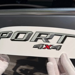 Ford F-150 Sport 4×4 Bedside Decals 2021-2026 Gray Diamond Replacement Set of 2