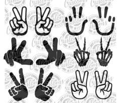 Pair – Peace Decal Fits: Wrangler – Jeep Wave Sticker Left and Right Many Colors