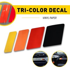 4Pcs Classic Retro Style Tri-Color Stripe Decal Sticker For Toyota Tacoma Tundra