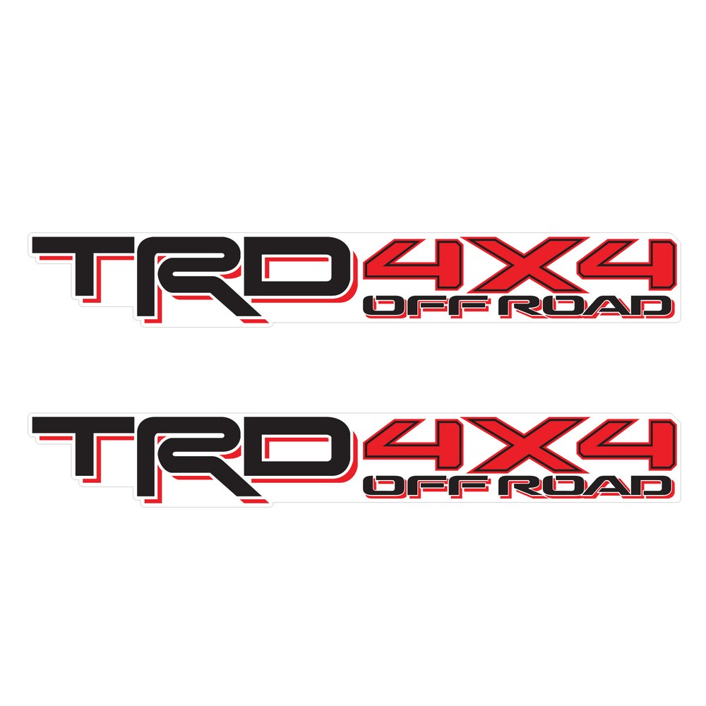 TRD Offroad Decals for Tacoma Bed, 4×4 Racing Development Sticker | OEM
