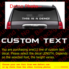 PERSONALIZED/CUSTOMIZED/FREE TEXT Vinyl Decal Fits Batman Bat Mobile Craft FT002