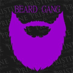 Beard Gang Decal 6″ x 6.5″ Inch by Pristine Signs & Graphics,LLC MADE IN THE USA