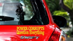 POWER CORRUPTS QUESTION EVERYTHING Vinyl Decal Simple Truth Collection